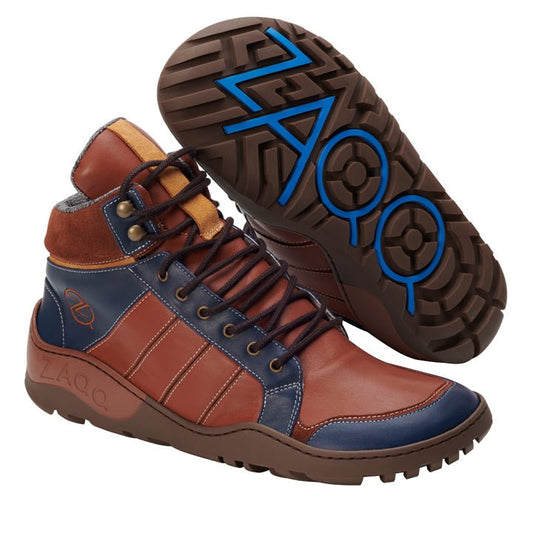 Q2 Cognac Waterproof - ZAQQ Barfußschuhe