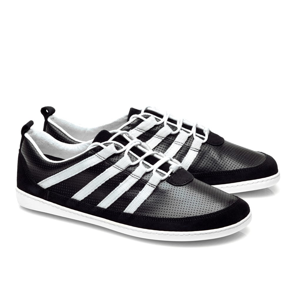 SPARQ Low Black White - ZAQQ Barfußschuhe